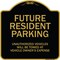 Signmission Designer Series-Unauthorized Vehicles Will Be Towed Black & Gold, 18" x 18", BG-1818-9746 A-DES-BG-1818-9746 - alternate 1